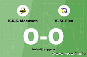 Match tussen Meeuwen en St. Elen stopgezet