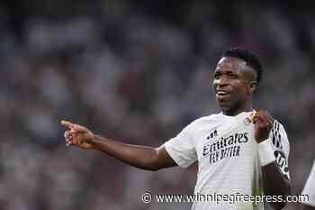 Super sub Vinícius sets up one and scores another as Real Madrid beats Espanyol