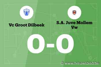 Groot-Dilbeek en Juve Mollem blijven steken op 0-0