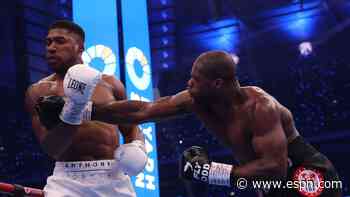 Results and analysis: Daniel Dubois KOs Anthony Joshua