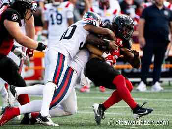 Big crowd sees Ottawa Redblacks stumble in loss to Montreal Alouettes