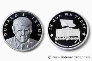 No cents of shame: Trump unveils new commemorative coin for $100 in latest merchandise grab