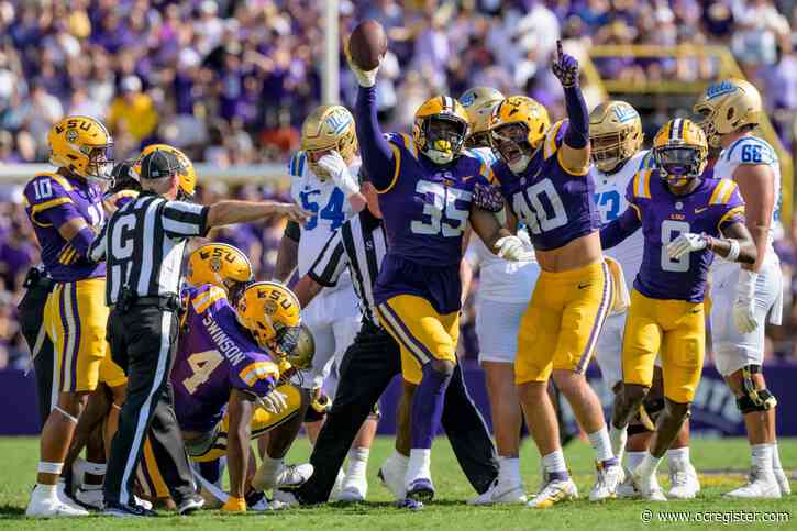 LSU football pulls away from UCLA in second half