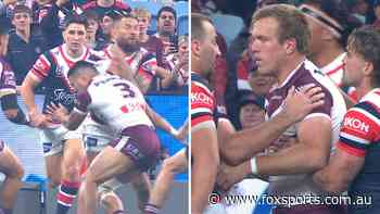 ‘You ever seen anything like this?’: Manly pair gone in 23 seconds as Chooks enforcer cleared