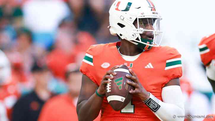 Miami's Cam Ward tops 15,000 yards passing for collegiate career