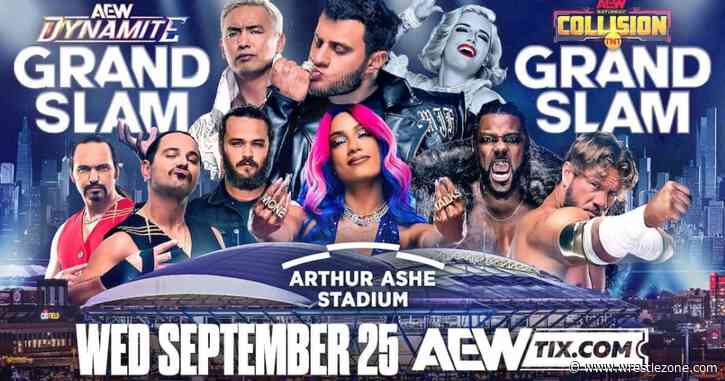 AEW Grand Slam Adds Lumberjack Strap Match, Tornado Trios Match & More, Updated Card