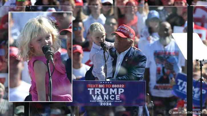 Trump's grandchildren steal the show at North Carolina rally: 'Vote for grandpa'