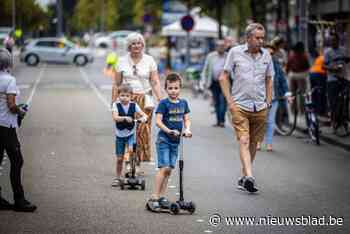 Fietsers en voetgangers baas op autoloze zondag in Genk