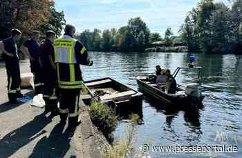 FW-MH: Boot gekentert - Berufsfeuerwehr Mülheim im Einsatz