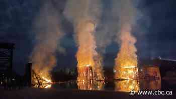 Concerns for fish after burned Kamloops, B.C., bridge collapses