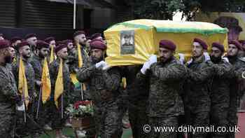 Hezbollah leaders gather for funeral of terror commander killed in Israeli air strike in Beirut