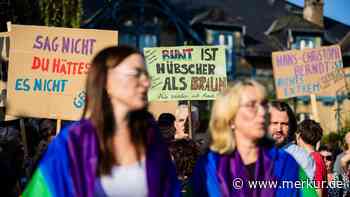 Protest gegen AfD-Wahlparty