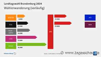 Landtagswahl in Brandenburg: So wanderten die Wählenden