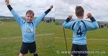 Tomasz Oleszak's little brother proudly following in his sibling's football footsteps