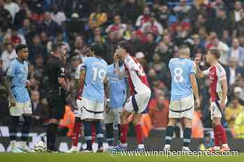 Arsenal sees red again as Trossard sent off against Man City