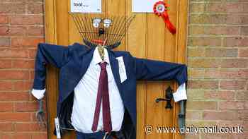 It's Sir Scare Starmer! PM becomes scarecrow figure of fun made of tools after General election phrase with a pocket full of free football tickets