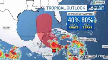 Tropical Storm expected to form in northwest Caribbean