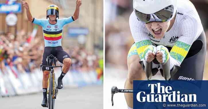 Remco Evenepoel and Grace Brown win cycling world time trial titles