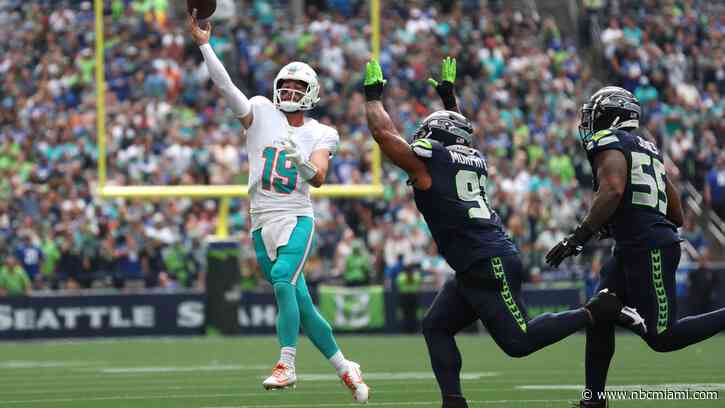 Seahawks roll to 24-3 win over Dolphins as Miami deals with another QB injury