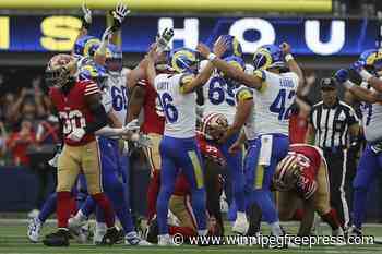 The Rams rally from a double-digit deficit to stun the 49ers 27-24 on a late field goal