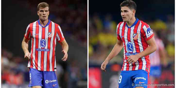 Julián Álvarez y Sorloth, un arranque a la cola de los goleadores del Atlético