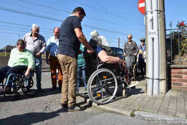 Te hoge boordstenen en te vaak overhangende planten: rolstoelwandeling door Ruisbroek legt pijnpunten bloot