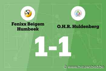 OHR Huldenberg speelt gelijk tegen Fenixx Beigem Humbeek