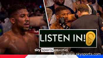 LISTEN IN! Joshua's brutal assessment of Dubois before knockout!