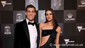 Jack Viney and wife Charlotte turn heads at 2024 Brownlow medal as the stunning WAG shows off her abs in daring black dress