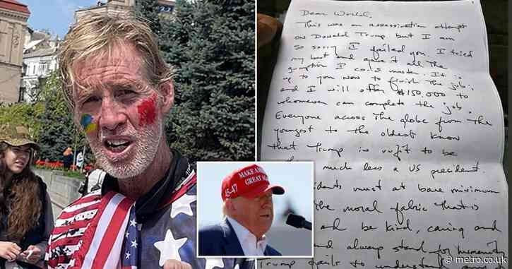 ‘Would-be Trump assassin left chilling note for others to finish the job’