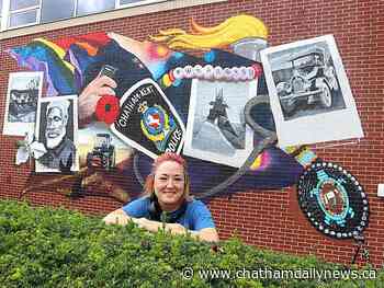 'Splash of creativity': Colourful mural added to Chatham-Kent police headquarters