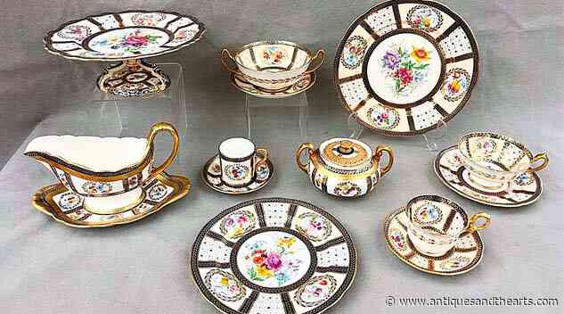 103-Piece English Bone China Set Plates At Number One For Sloans & Kenyon