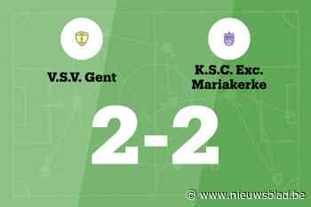 VSV Gent B en Excelsior Mariakerke verdelen de punten