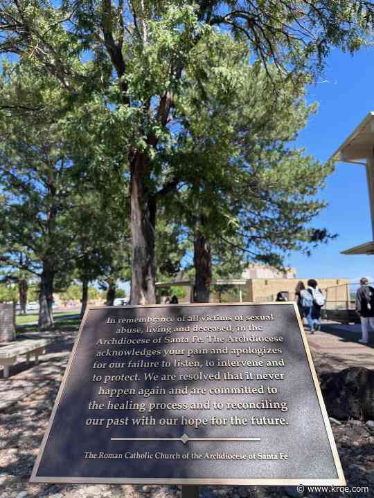 Plaque dedicated to clergy sex abuse victims on display in Albuquerque