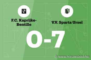 Sparta Ursel overklast FC Kaprijke-Bentille