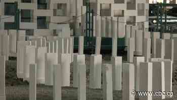 Massive domino installation topples through Toronto