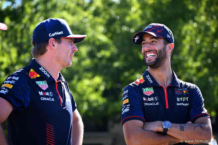 Lovende woorden van Ricciardo voor Verstappen: ‘Veel respect’