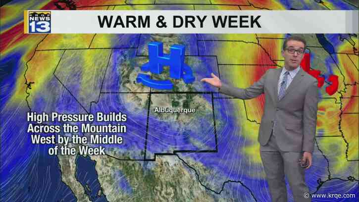 Higher temperatures returning & still dry