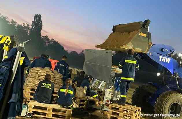 THW LVBEBBST: Steigende Pegel an der Oder: Rund 100 THW-Kräfte im Einsatz