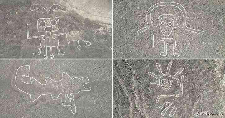 Mysterious ancient patterns found in desert including ‘Wall-E’ and alien figures