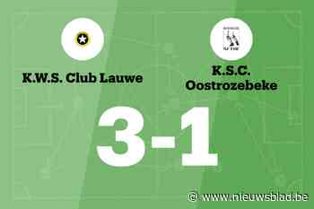 Ondanks achterstand bij rust wint WS Lauwe van SC Oostrozebeke