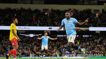 Man City vs Watford - Carabao Cup: Live score, team news and updates as Pep's side take early lead and Chelsea lead Barrow 3-0