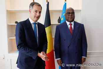 Premier De Croo ontmoet Congolese president en hekelt terdoodveroordeling Belg