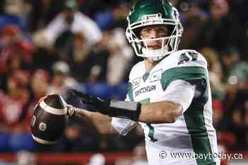 Harris, Thurman get top marks as Roughriders dominate CFL's Week 16 honour roll