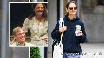 Katie Holmes looks happy in NYC... after her performance in the Broadway play Our Town is called 'phenomenal'