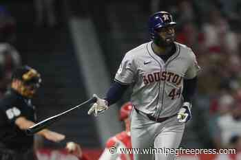 Houston’s Yordan Alvarez improving but isn’t sure when he’ll return from sprained right knee