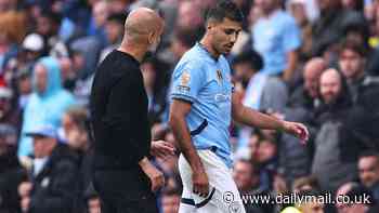 Pep Guardiola offers hope in new Rodri injury update as he insists Man City will not use it as an excuse in title race with Arsenal - and reveals message he sent Mikel Arteta after 2-2 draw