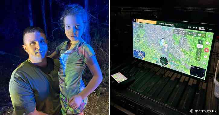 Sleepwalking girl missing in woods found with thermal imaging drone