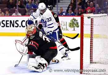 Ostapchuk’s short-handed goal helps Senators tip Leafs 2-1