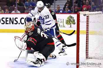 Ostapchuk's short-handed goal helps Senators tip Leafs 2-1